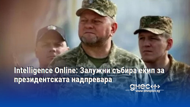 Intelligence Online: Залужни събира екип за президентската надпревара