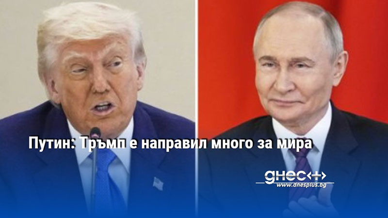 Путин: Тръмп е направил много за мира
