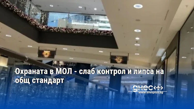 Охраната в МОЛ - слаб контрол и липса на общ стандарт