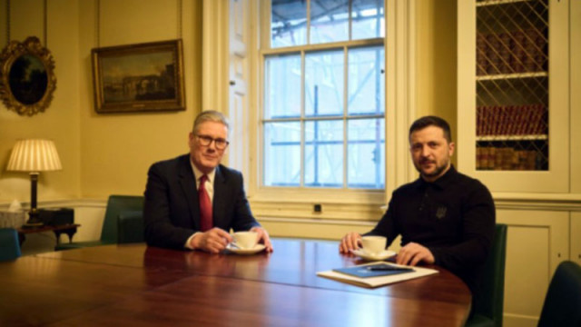 Киър Стармър, след като загуби изборите в Уелс, посрещна Зеленски в Лондон