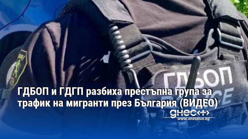 ГДБОП и ГДГП разбиха престъпна група за трафик на мигранти през България (ВИДЕО)