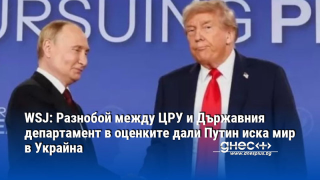 WSJ: Разнобой между ЦРУ и Държавния департамент в оценките дали Путин иска мир в Украйна
