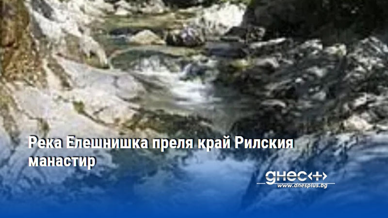 Река Елешнишка преля край Рилския манастир