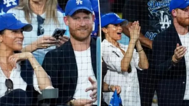 Меган Маркъл и принц Хари се облякоха еднакво за бейзболния мач на „Доджърс“ в Лос Анджелис