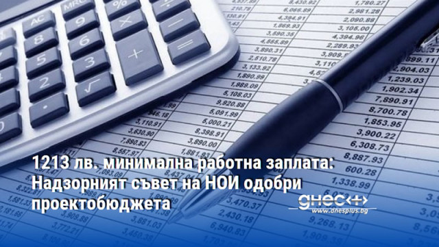 1213 лв. минимална работна заплата: Надзорният съвет на НОИ одобри проектобюджета