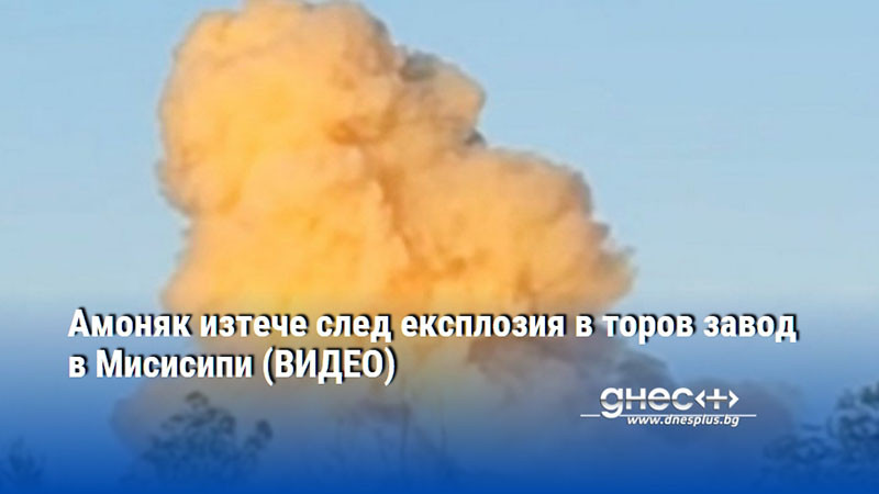 Амоняк изтече след експлозия в торов завод в Мисисипи (ВИДЕО)