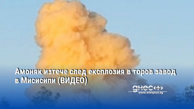 Амоняк изтече след експлозия в торов завод в Мисисипи (ВИДЕО)