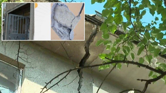 Запечатват напукания блок в кв Хаджи Димитър  в София след като