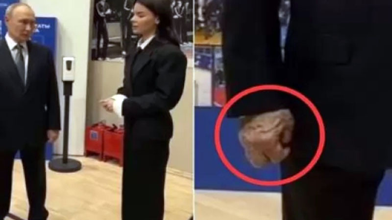 Нови съмнения за здравословното състояние на Путин! Появи се с подути ръце в стиснат юмрук