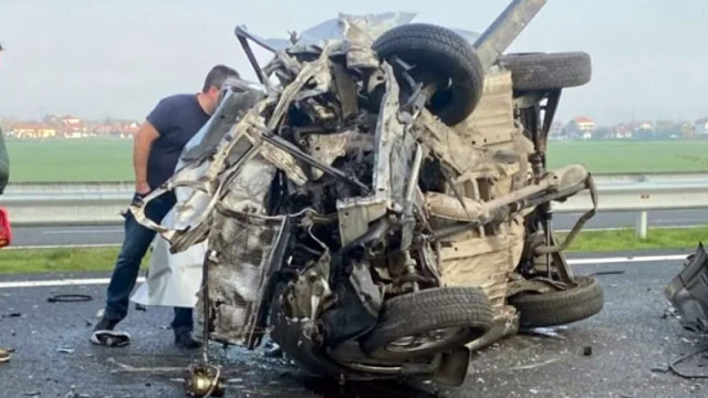 Тежка катастрофа затвори магистралата към Бургас, има загинали