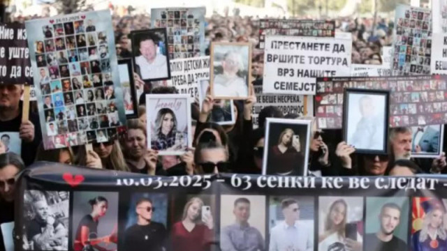 "Марш на ангелите" в Скопие след трагедията в Кочани: 63 сенки ще ви следват!