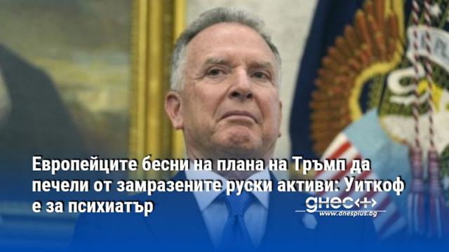 Европейците бесни на плана на Тръмп да печели от замразените руски активи: Уиткоф е за психиатър