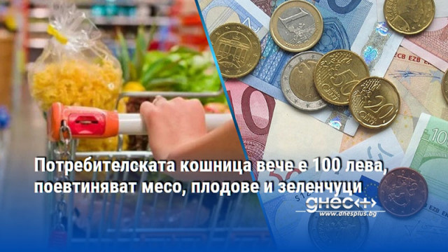 Потребителската кошница вече е 100 лева, поевтиняват месо, плодове и зеленчуци