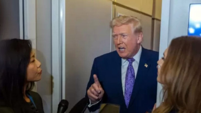 Тръмп реагира остро на въпрос за ЯМР теста си, отново обиди репортер