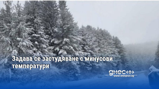 Задава се застудяване с минусови температури
