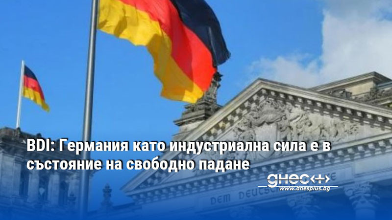 BDI: Германия като индустриална сила е в състояние на свободно падане