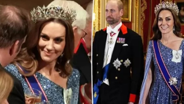 Кейт Мидълтън направи изумителна поява на държавния банкет носейки най голямата