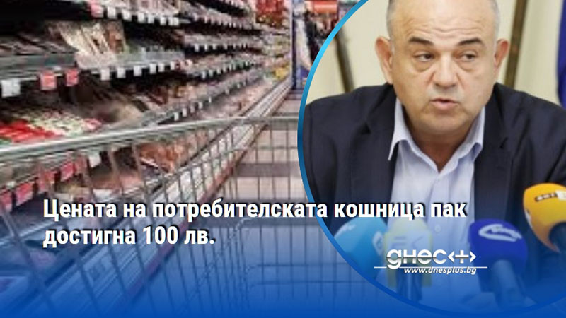 Цената на потребителската кошница пак достигна 100 лв.