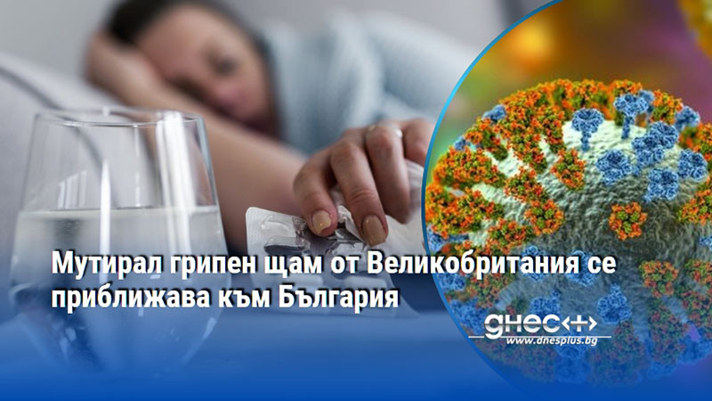 Мутирал грипен щам от Великобритания се приближава към България
