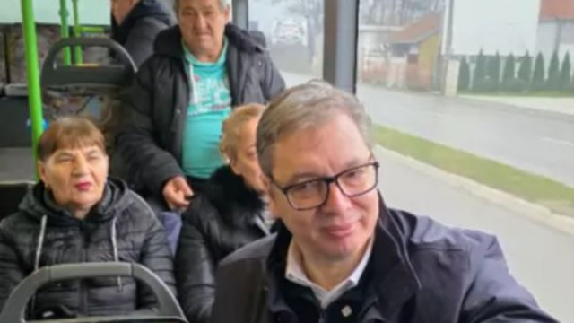 Сръбският президент Александър Вучич който от вчера се намира на