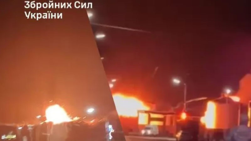 Украински дронове атакуваха руски петролни складове, пожар във Волгоградска област