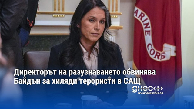 Директорът на Националното разузнаване Тулси Габард отправи предупреждение за предполагаеми