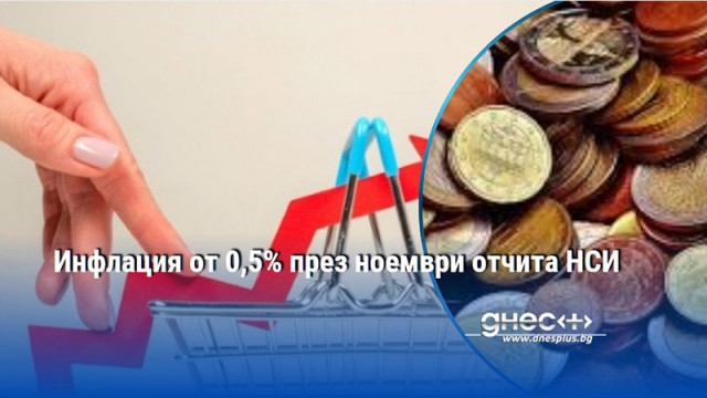 Инфлацията през ноември 2025 г е 0 5 На годишна