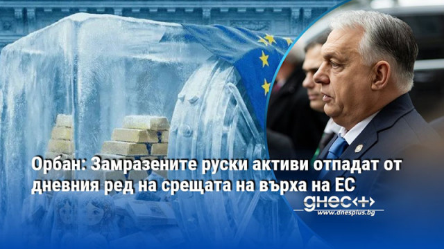 Орбан: Замразените руски активи отпадат от дневния ред на срещата на върха на ЕС