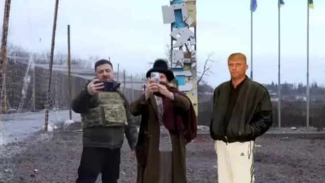 Видеото с Володимир Зеленски от покрайнините на Купянск е груб