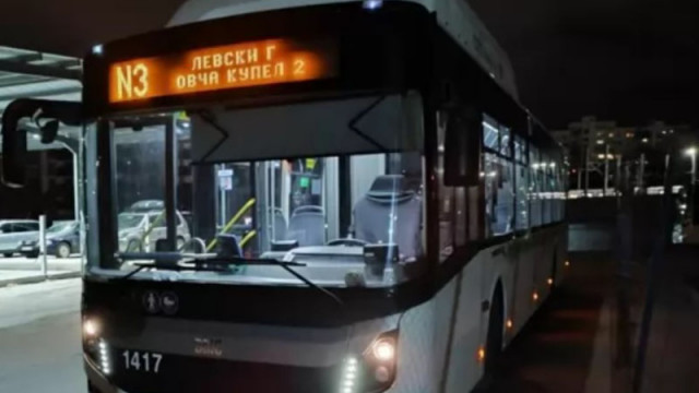 Общественият транспорт в София ще работи в новогодишната нощ съобщиха