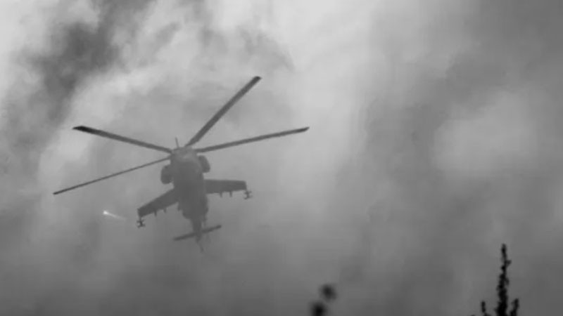 Четиричленен екипаж на украински хеликоптер Ми-24 загина при бойна мисия