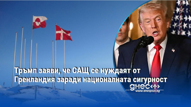 Тръмп заяви, че САЩ се нуждаят от Гренландия заради националната сигурност