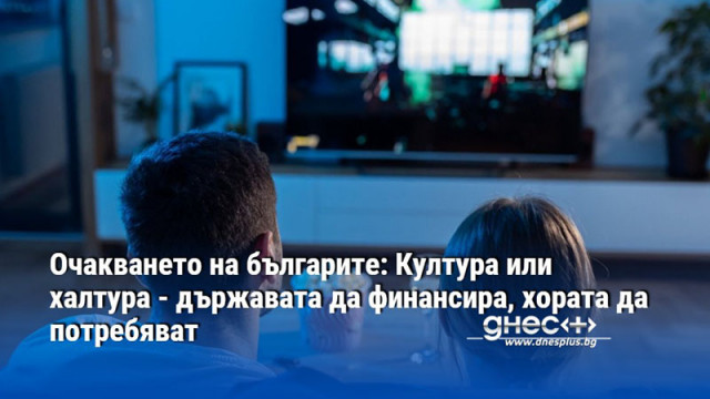 Очакването на българите: Култура или халтура - държавата да финансира, хората да потребяват
