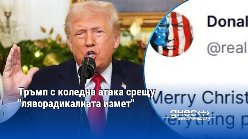 Тръмп с коледна атака срещу "ляворадикалната измет"
