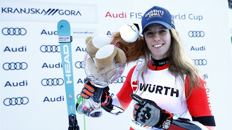 Швейцарка спечели гигантския слалом и посвети победата на жертвите от Кран Монтана