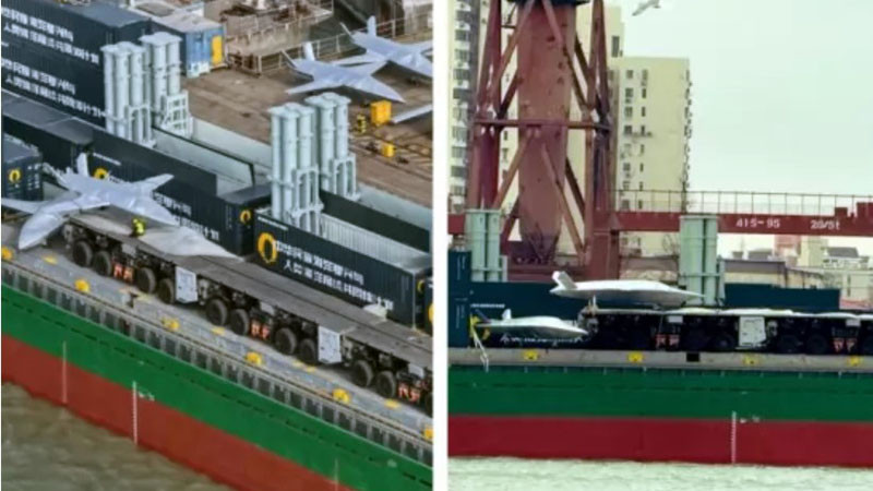 Китай превърна търговски контейнеровоз във въоръжен до зъби боен крайцер (СНИМКИ)