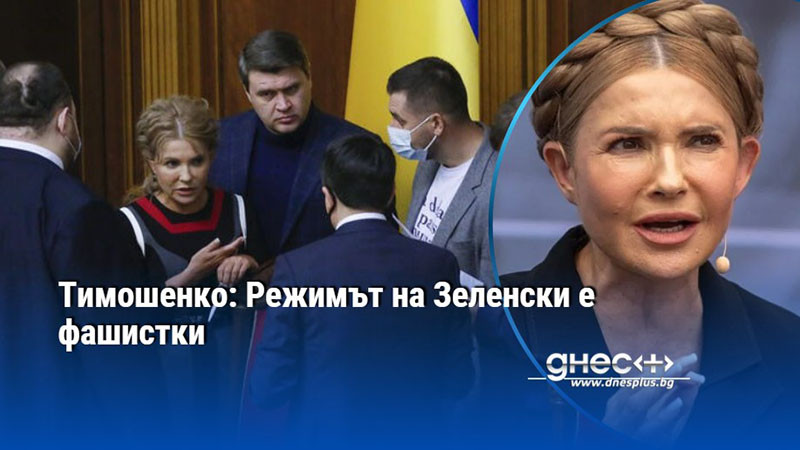 Тимошенко: Режимът на Зеленски е фашистки
