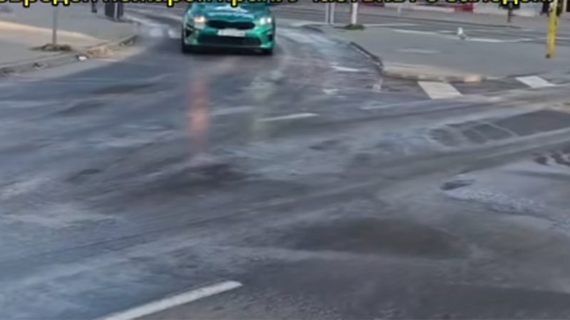 Вик авария във Варна, заледи се кръстовището на „Г. Бенковски“ и „Д-р Пискюлиев“