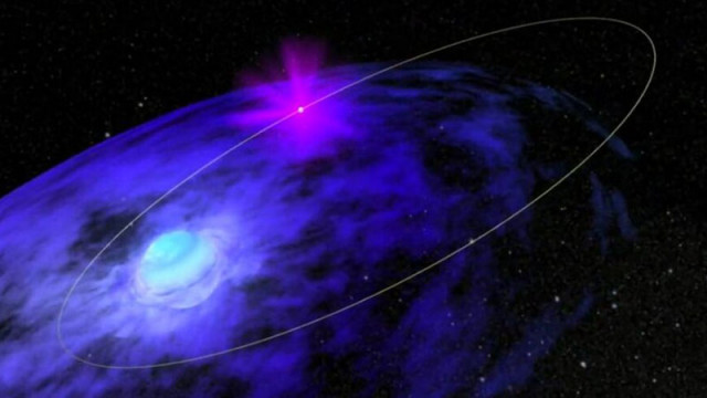 Изследването на звездата 4U 2206 54 чието магнитно поле е