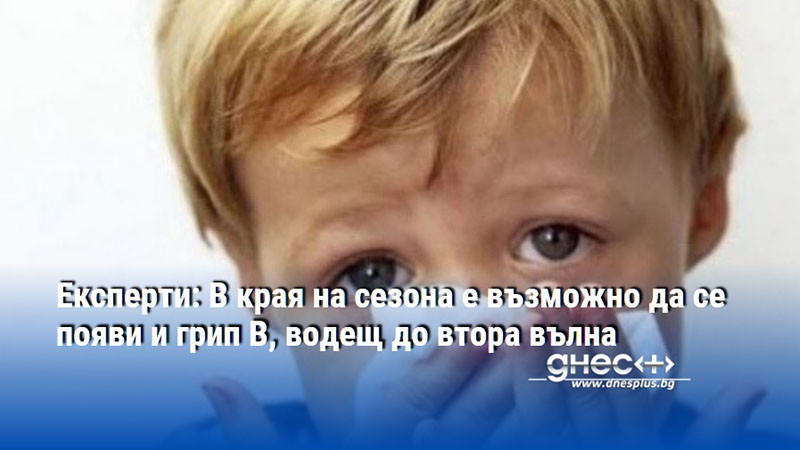 Експерти: В края на сезона е възможно да се появи и грип B, водещ до втора вълна