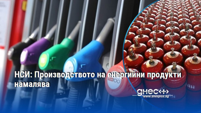 През ноември спрямо октомври 2025 г производството на енергийни продукти