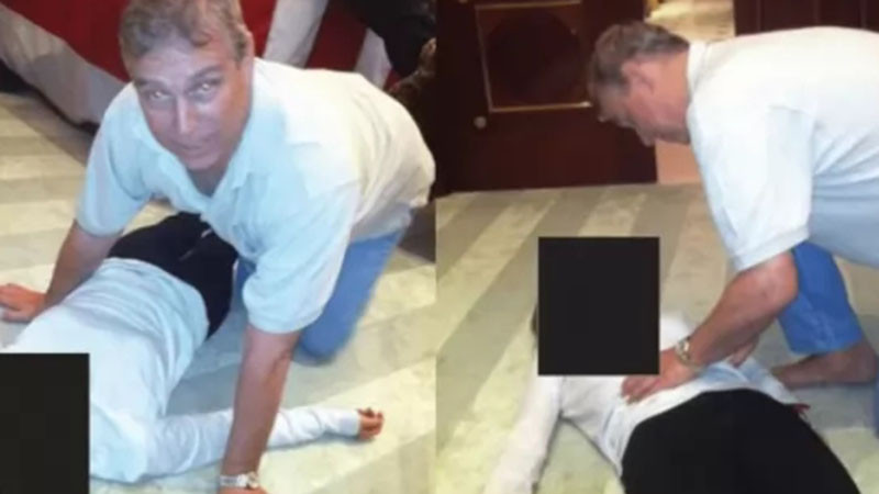 Снимки в досиетата "Епстийн" показват принц Андрю на четири крака над жена