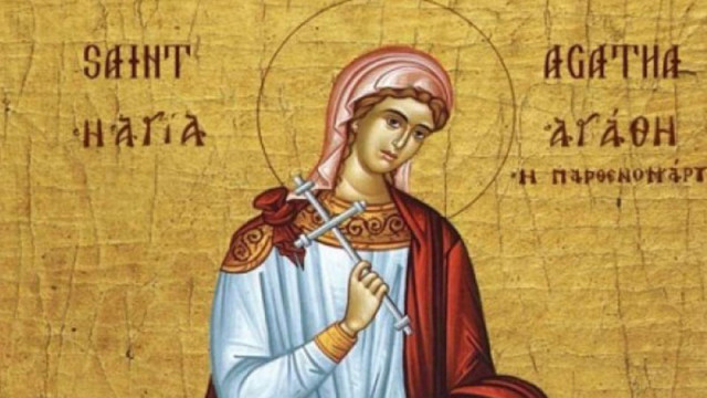 Днес Църквата почита паметта на Света мъченица Агатия и Свети Полиевкт