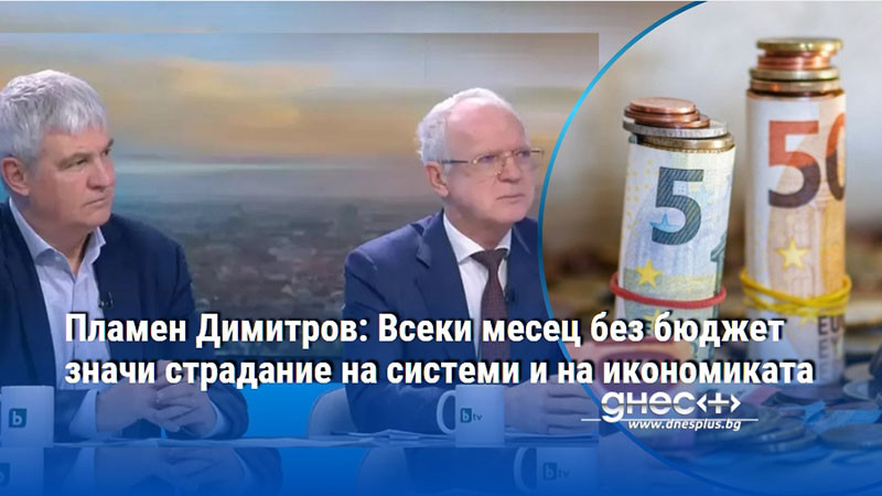 Пламен Димитров: Всеки месец без бюджет значи страдание на системи и на икономиката
