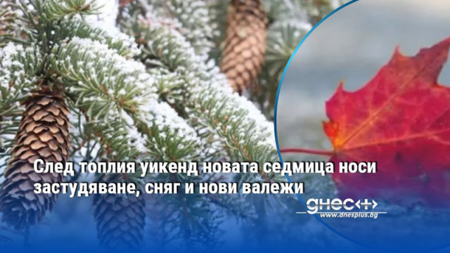Облачността в северната половина на страната ще е с разкъсвания