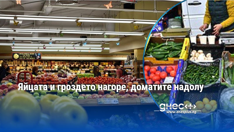 Яйцата и гроздето нагоре, доматите надолу