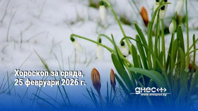 Хороскоп за сряда, 25 февруари 2026 г.