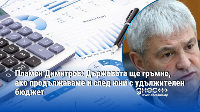 Пламен Димитров: Държавата ще гръмне, ако продължаваме и след юни с удължителен бюджет