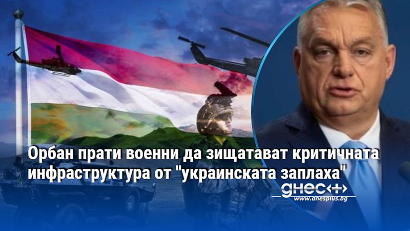Орбан прати военни да зищатават критичната инфраструктура от "украинската заплаха"