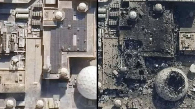 Иран публикува снимки на поразената американска радарна база в Катар